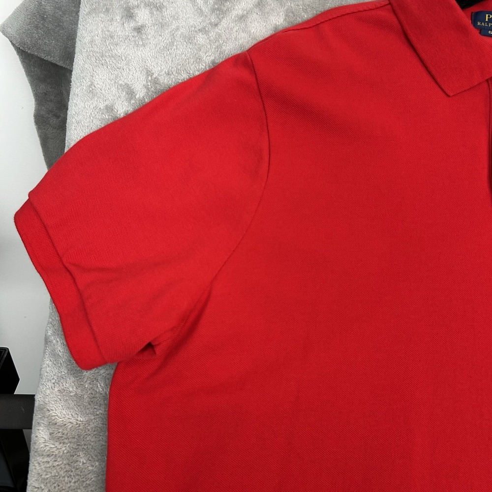 Polo Ralph Lauren Men's Big Tall 2XL Red Short Sleeve Classic Fit Polo Shirt - Picture 6 of 16
